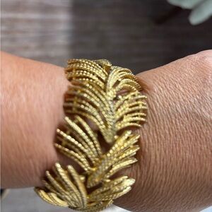 Vintage Gold Leaf Bracelet